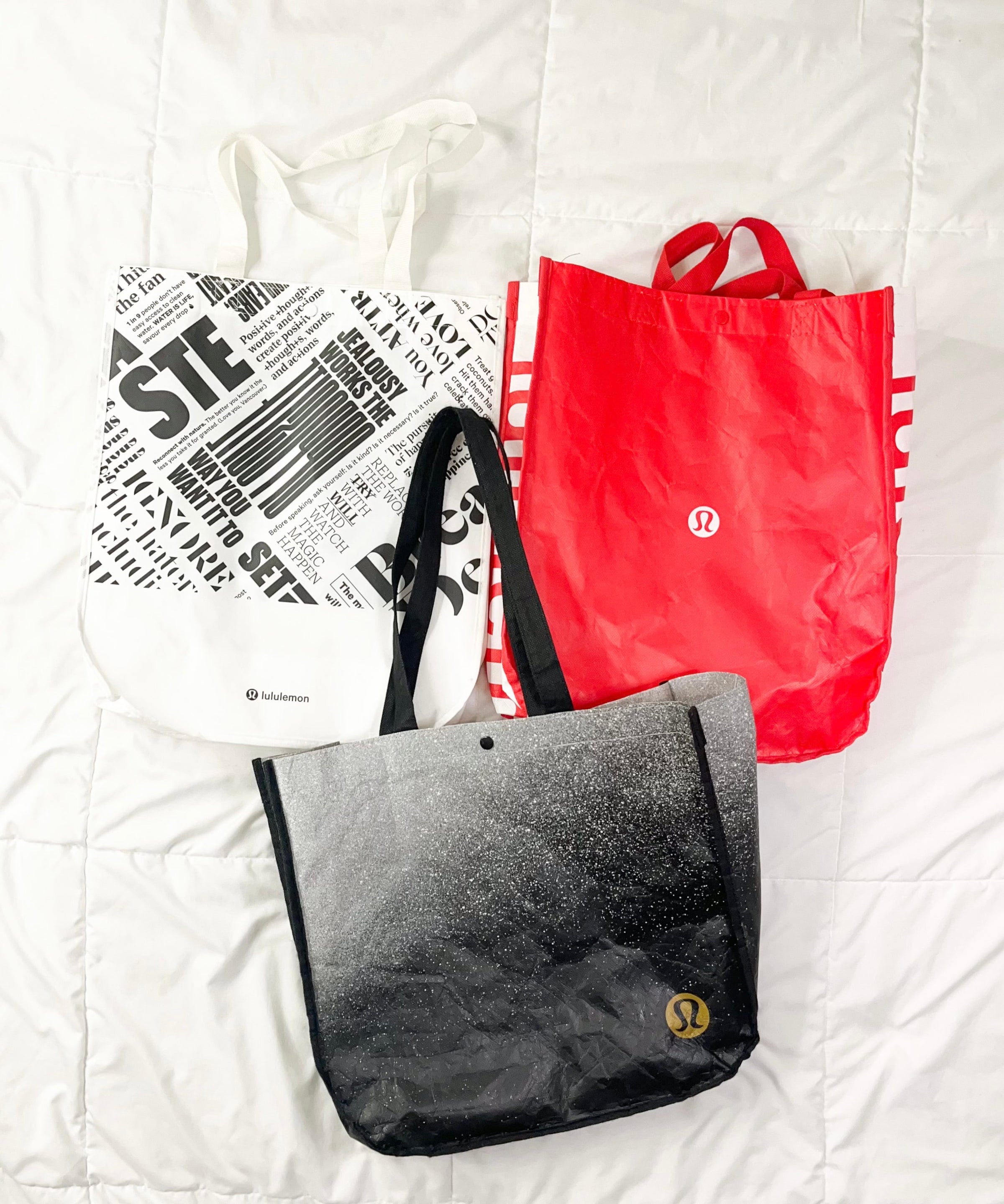 Lululemon Large Reusable Shopping Bag (Multiple Colors)